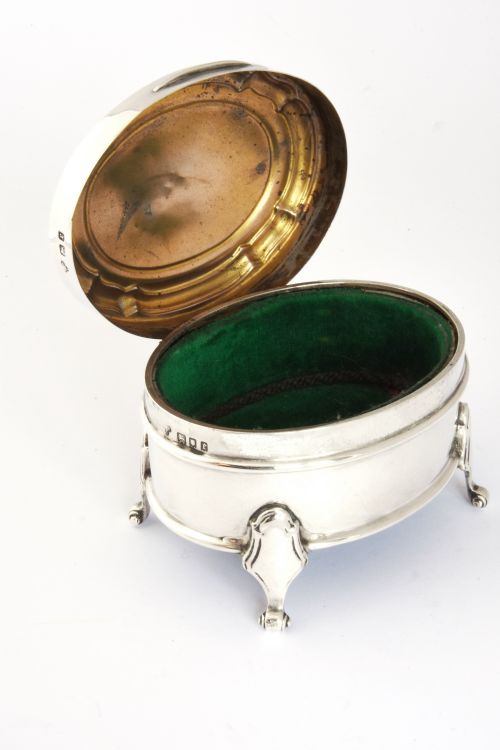 fig 4. Solid Silver Trinket Box 1920