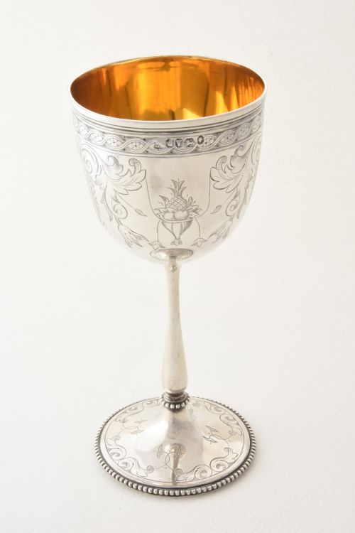fig 2. Victorian Silver Goblet 1863