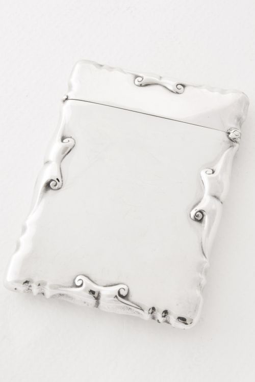 fig 2. Edwardian Solid Silver Card Case 1902