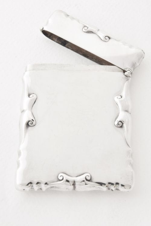 fig 3. Edwardian Solid Silver Card Case 1902