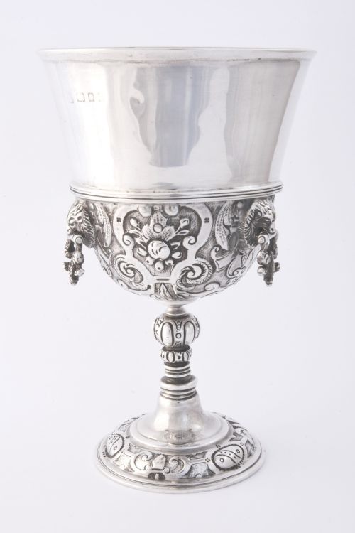 fig 1. Elizabethan Style Solid Silver Wine Goblet 1925