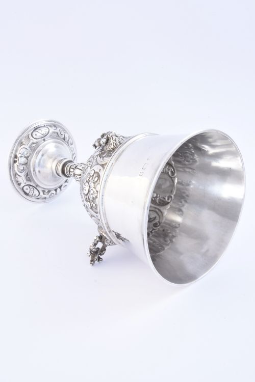 fig 3. Elizabethan Style Solid Silver Wine Goblet 1925