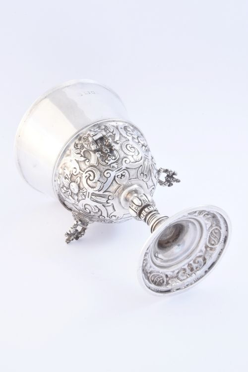 fig 4. Elizabethan Style Solid Silver Wine Goblet 1925