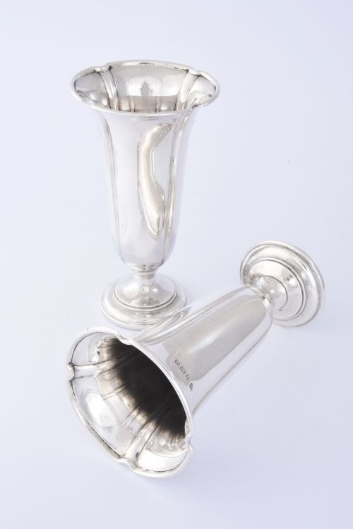fig 2. Pair of Antique Silver Vases 1915