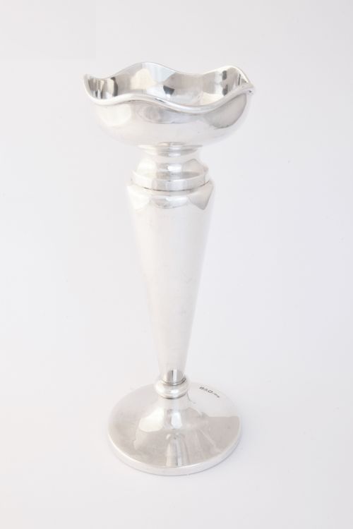 Solid Silver Bud Vase 1916