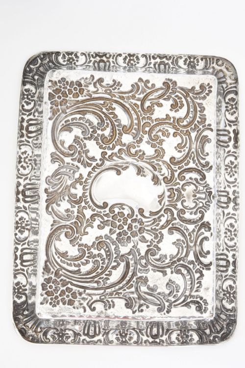 fig 2. Sterling Silver Dressing Table Tray - Chester 1904