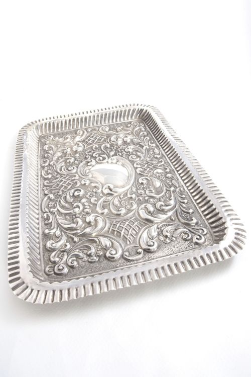 fig 2. Edwardian Sterling Silver Dressing Table Tray 1905