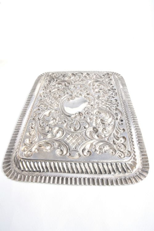 fig 3. Edwardian Sterling Silver Dressing Table Tray 1905