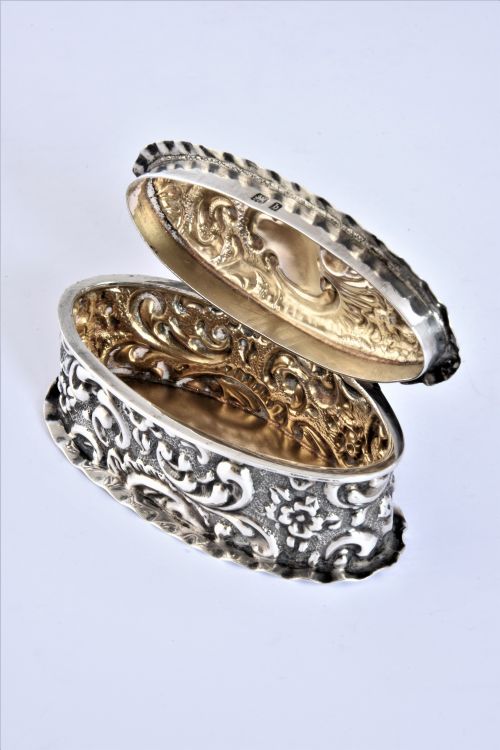fig 2. Victorian Antique Silver Snuff Box 1901