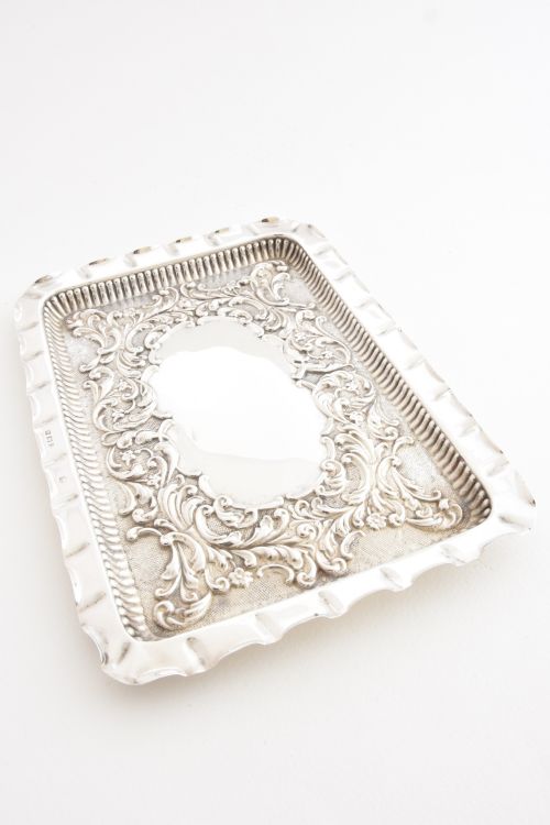 Edwardian Sterling Silver Dressing Table Tray 1904