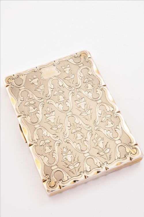 fig 1. Antique Silver Card Case – Frederick Marson 1859