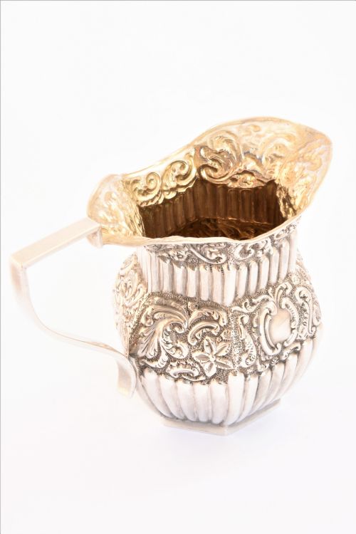 fig 2. Antique Silver Cream Jug 1894