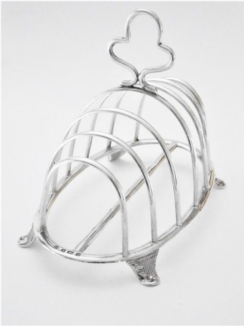 Antique Silver Toast Rack - Six Slice -1911