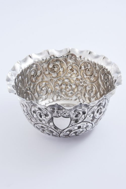fig 1. Victorian Antique Silver Bowl 1891