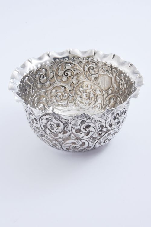 fig 2. Victorian Antique Silver Bowl 1891