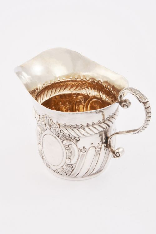 fig 1. Victorian Scottish Silver Cream Jug – Edinburgh 1898