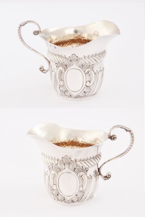 fig 2. Victorian Scottish Silver Cream Jug – Edinburgh 1898