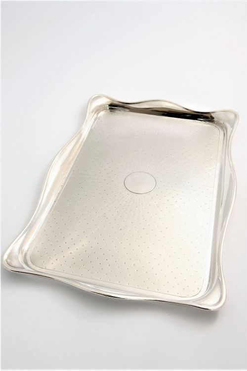 Large Antique Silver Tray 1920