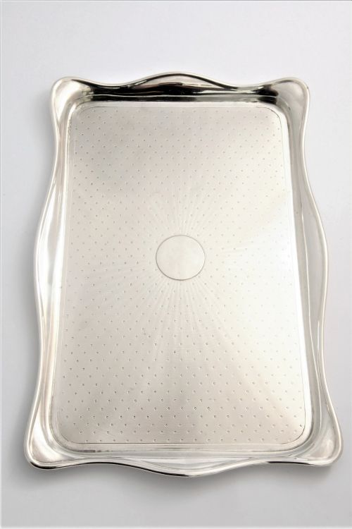 fig 3. Large Antique Silver Tray 1920