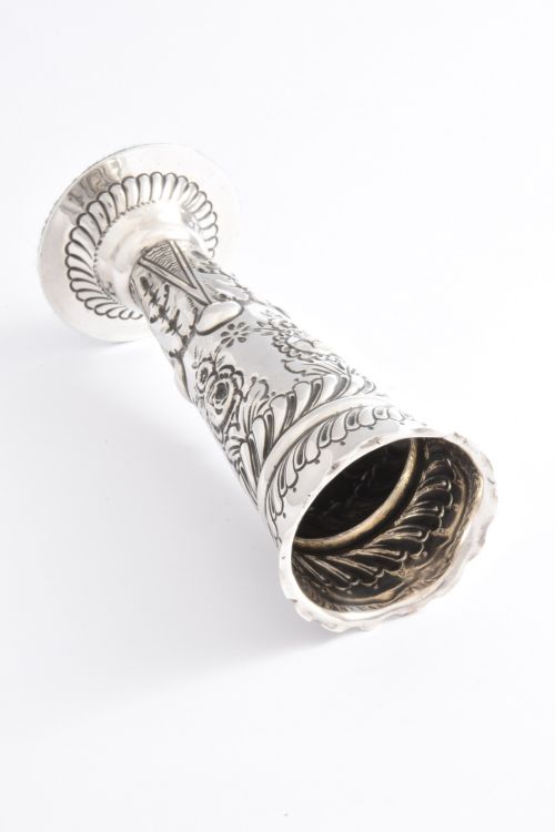 fig 2. Victorian Antique Silver Posy Vase 1896