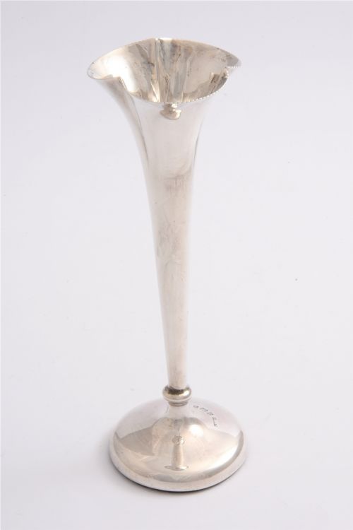 fig 1. Victorian Sterling Silver Bud Vase 1900