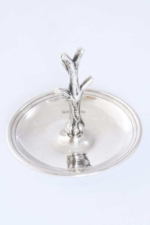fig 2. English Sterling Silver Ring Tree 1917