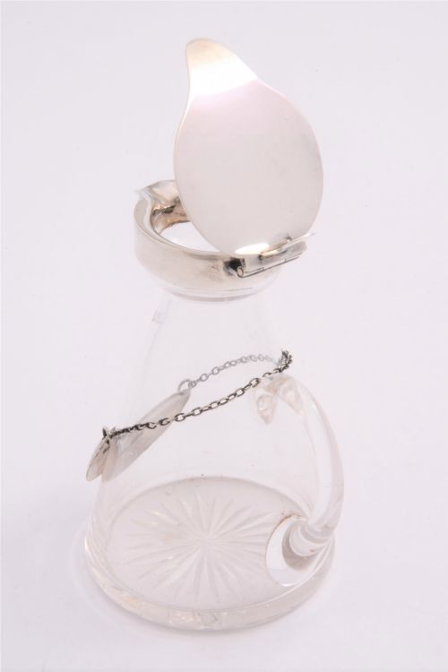 fig 2. Antique Silver Mounted Whisky Noggin (1904) & Label (1916)
