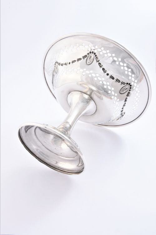 fig 2. Edwardian Antique Silver Tazza 1909