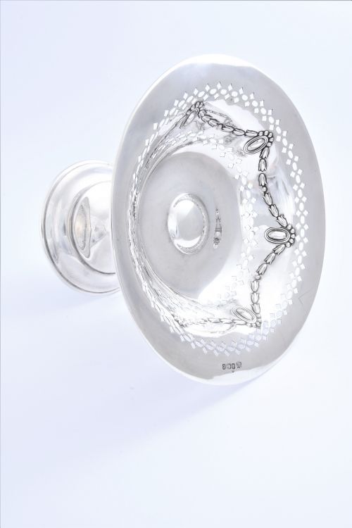 fig 3. Edwardian Antique Silver Tazza 1909