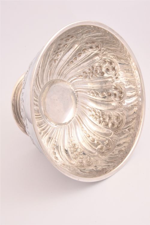 fig 2. Large Edwardian Antique Silver Bowl 1908