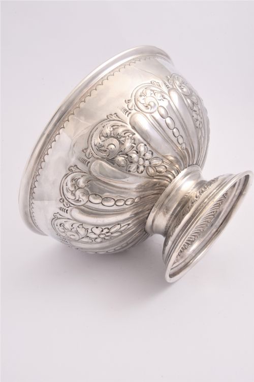 fig 3. Large Edwardian Antique Silver Bowl 1908