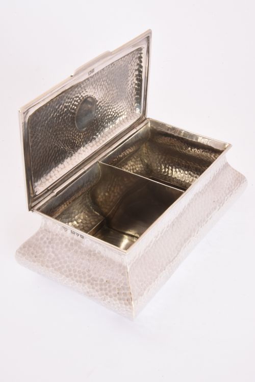 fig 2. Edwardian Antique Silver Tea Caddy – Chester 1910