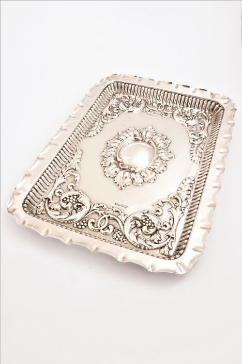 Edwardian Silver Dressing Table Tray – Chester 1908