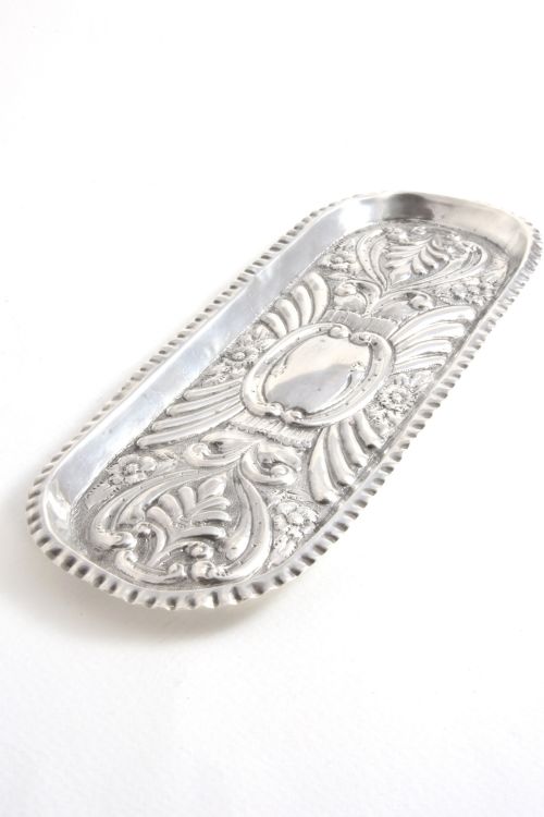 fig 1. Victorian Antique Silver Pen Tray - Chester 1901