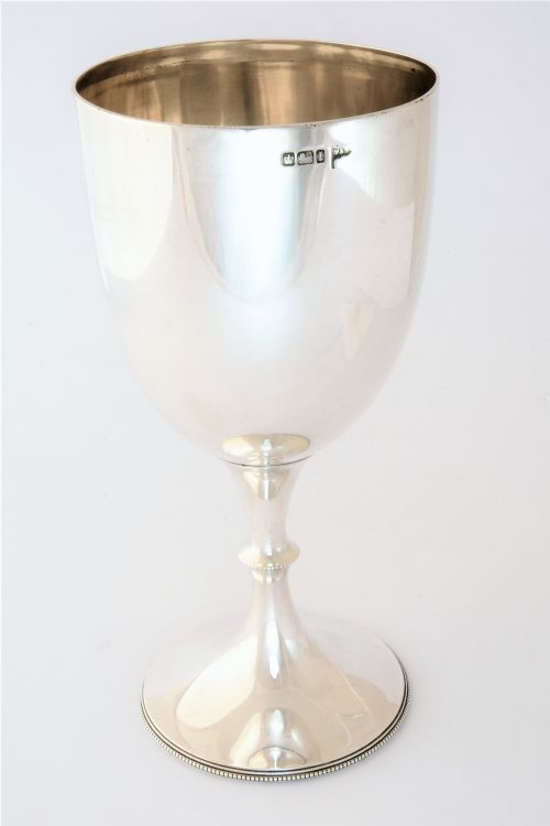Edwardian Antique Silver Goblet 1903