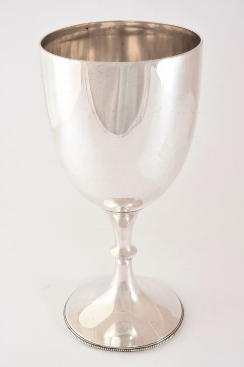 fig 1. Edwardian Antique Silver Goblet 1903