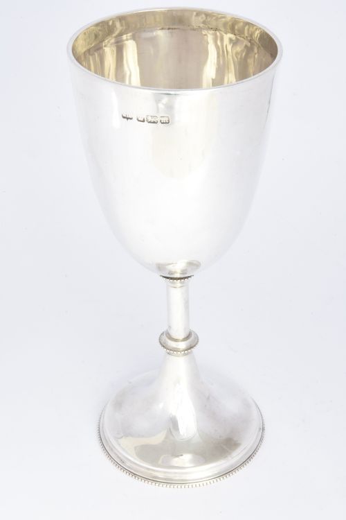 fig 1. Edwardian Antique Silver Goblet – Mappin & Web 1904