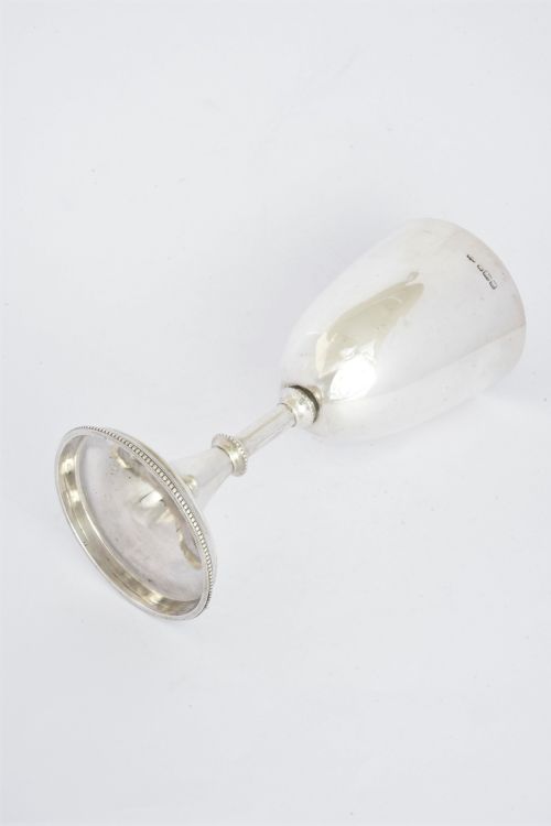 fig 3. Edwardian Antique Silver Goblet – Mappin & Web 1904