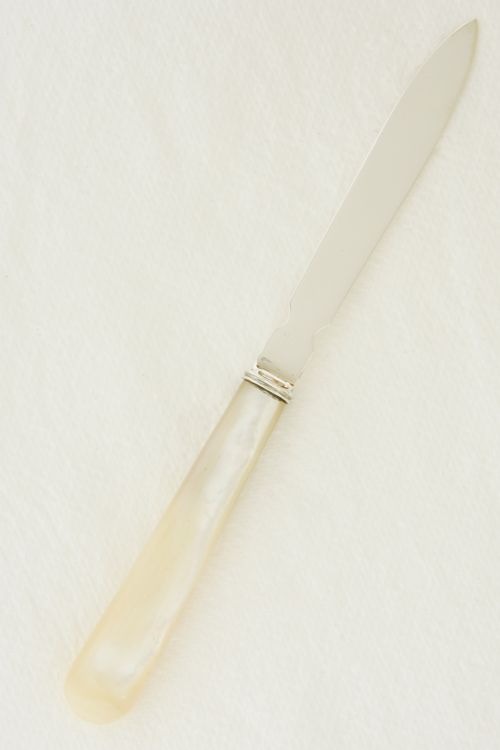 fig 2. Silver Letter Opener with Mother of Pearl Handle 1920