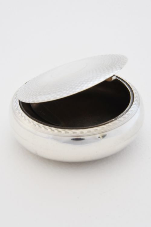 fig 3. Antique Silver Snuff Box (Squeeze-to-Open) - Chester 1905