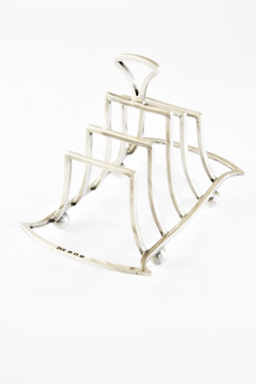 Art Deco Silver Toast Rack 1916