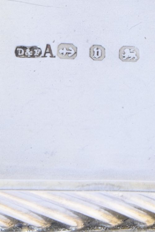 fig 4. Victorian Antique Silver Double Stamp Box – 1895