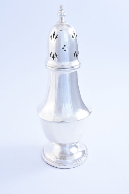 English Sterling Silver Sugar Shaker 1940