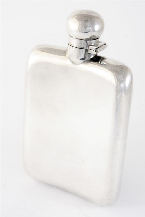fig 2. Sterling Silver Hip Flask – Chester 1928