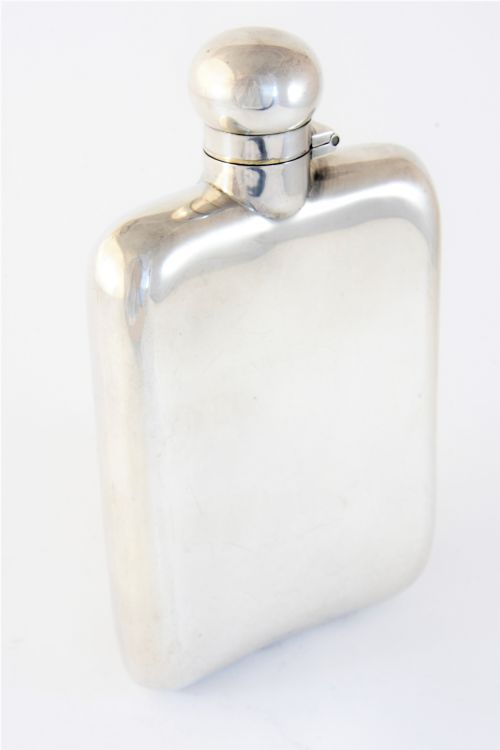 fig 3. Sterling Silver Hip Flask – Chester 1928