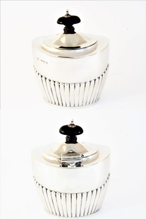 fig 3. Victorian Silver Tea Caddy – Chester 1899