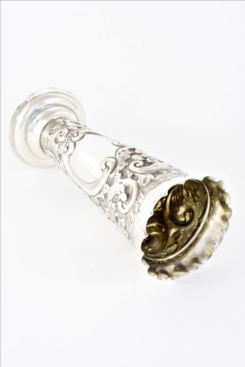 fig 2. Victorian Embossed Silver Vase 1895