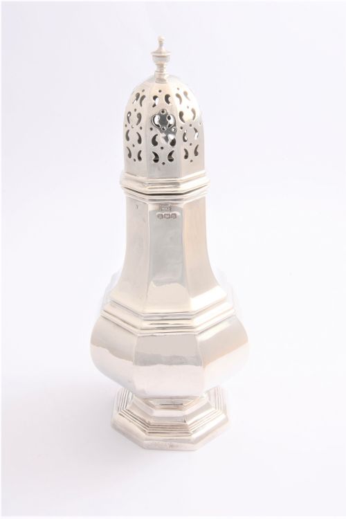Large Antique Silver Sugar Shaker – 1919