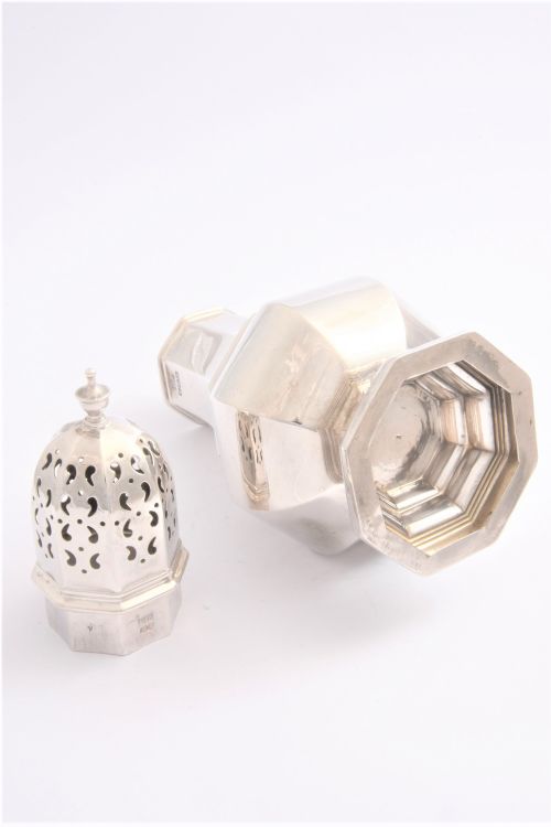 fig 3. Large Antique Silver Sugar Shaker – 1919