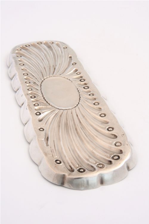 fig 1. Victorian Sterling Silver Pen Tray 1894